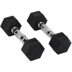 cumpără Ganteră PX Sport 18175 Gantera Rubber Hex Dumbbells 25kg, DB139-25 în Chișinău 