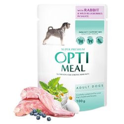 купить Корм для питомцев Optimeal 24231047 Plic caini iepure-afine sos 12x100g в Кишинёве 