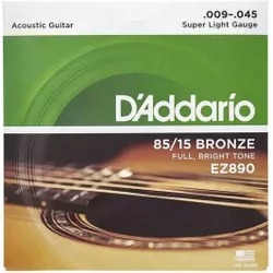 купить Аксессуар для музыкальных инструментов D’Addario EZ890 corzi chitara acustica в Кишинёве 
