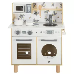 купить Игрушечная кухня и посуда Premaman PJQKD8-CCC-UNQ Bucatarie din lemn в Кишинёве 