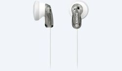Earphones  SONY  MDR-E9LPH, 3pin 3.5mm jack L-shaped, Cable: 1.2m, Gray
