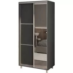 cumpără Dulap my-STYLE C10H1T06BM02-U23, 100x210, антрацит în Chișinău 