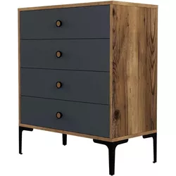 купить Комод Trendy Lizbon 536-Nuc, Antracit 76x90x40cm (GTR001656) в Кишинёве 