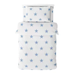 cumpără Textile de casă Relaxe Home 023431 Lenjerie de pat Soft Dreams Single 145x210cm, Stars Blue în Chișinău 