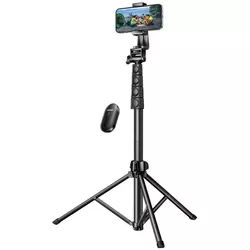 cumpără Trepied Ugreen 15609 Phone Tripod Selfie Stick with Bluetooth Remote Control, 170cm, Black în Chișinău 
