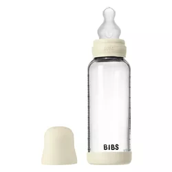 купить Поильник BIBS 50201216 Biberon din sticla anticolici Ivory cu tetina din silicon 3+ luni, 240ml в Кишинёве 