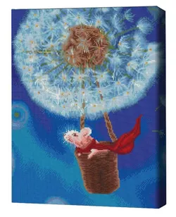 купить Картина по номерам BrushMe DBS1217FC Mozaic cu diamante 40x50сm (fără cutie) Pe aripile vântului, Lucia Heffernan в Кишинёве 