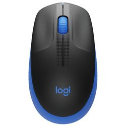 Wireless Mouse Logitech M190 Full-size, Optical, 1000 dpi, 3 buttons, Ambidextrous, Blue