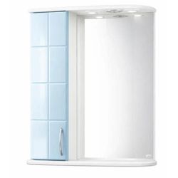 купить Зеркало для ванной Mashtab 5081 Domino 600x200x720 Alb-Albastru в Кишинёве 