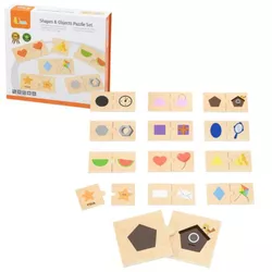 cumpără Puzzle Viga 44779 Puzzle logic Forme și obiecte 24elem în Chișinău 