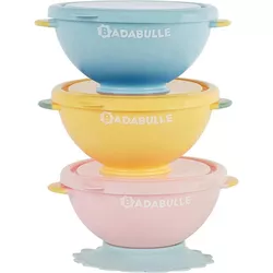 купить Посуда для кормления Badabulle B005108 Set 3 boluri colorate cu suport inclus в Кишинёве 