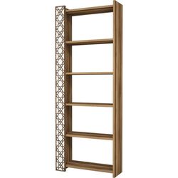 cumpără Raft de birou Trendy Oras, Nuc, Alb 64x170x24cm, raft de carti în Chișinău 