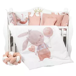 купить Детское постельное белье PernaMea Set lenjerie 8 piese Cosita Iepuras Roz (PM.105897/1) в Кишинёве 