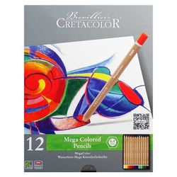Set creioane colorate 12 buc. Megacolor Cretacolor