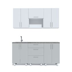 Кухня 1800 МДФ Light dark grey