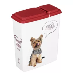 cumpără Produse pentru animale domestice Бытпласт 46171 Контейнер для корма Lucky Pet 2.3l собаки бордовый în Chișinău 