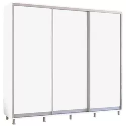 cumpără Dulap Mobildor-Lux Aron uși glisante din PAL (250x60x200H cm) Alb Brilliant în Chișinău 