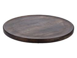 Поднос дерево манго D38X2.5cm, коричневый