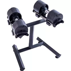купить Гантель LivePro 41152 Set gantere adjustable Dumbbells With Rack 20kg, LP8006/20/BK в Кишинёве 