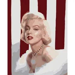 купить Картина по номерам Richi (01945) Merilyn Monroe 30x40 в Кишинёве 