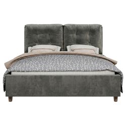 купить Кровать Relaxe Home 024380 Talin (160x200), London 15, Grey в Кишинёве 