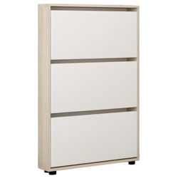 купить Полка для обуви Mobildor-Lux Leo Slim 60x16x125H cm Sonoma/White в Кишинёве 