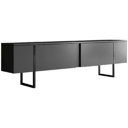 cumpără Comodă TV Hanah Home Luxe Anthracite Black (тумба под ТВ) în Chișinău 