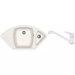 купить Мойка кухонная со смесителем Dr.Gans Gabi + SanDonna F 1066 alb в Кишинёве 