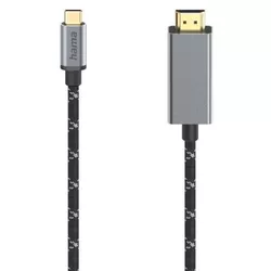 cumpără Cablu pentru AV Hama 200507 Video Cable, USB-C Plug - HDMI™ Plug, Ultra-HD 4K@60 Hz, alu, 1.50 m în Chișinău 