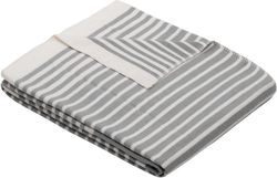 купить Домашний текстиль Ibena 3060/800 Jacquard Decke Ibiza Grey/white в Кишинёве 