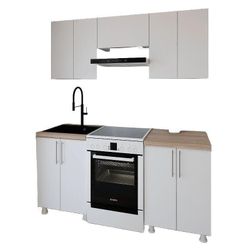 купить Мебель для кухни Smartex (30001) K1 180cm Alb в Кишинёве 