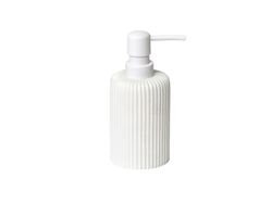 Dozator pentru sapun "Vertical Stripes" 230ml, alb, polirezin