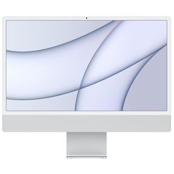 cumpără Monobloc PC Apple iMac 24" 2021 Retina 4.5K M1 256GB 8GPU Silver MGPC3 în Chișinău 