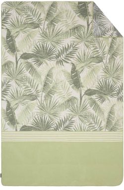 cumpără Textile de casă Ibena 2143/700 Jacquard Baumwolldecke Hawaii mith GOTS Zertifikat Green în Chișinău 