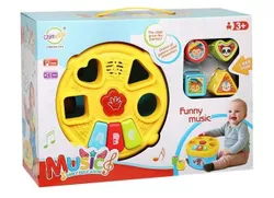 cumpără Puzzle New World QF366-030 Sortator Tobă muzicală, galben, 1213D în Chișinău 