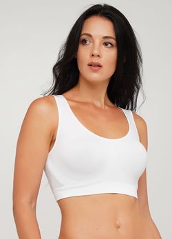 Топ бесшовный Tank Top White S-M / L-XL