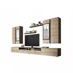 купить Шкаф Helvetia Sarah №10 2.8м (Sanremo Oak/Anthracite) в Кишинёве 