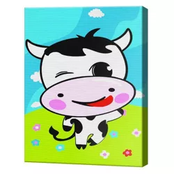 купить Картина по номерам Art Gallery CX2012 20x30cm Vacuta face din ochi в Кишинёве 