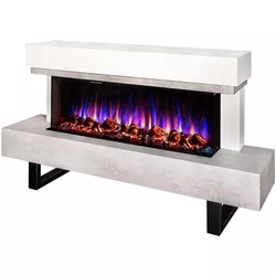 cumpără Șemineu electric ArtFlame Monro & Dalas, 750x1400x300 mm, Alb în Chișinău 