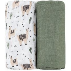 купить Аксессуар для пеленания Petite&Mars 417365 Set 2 pelinci de muselina din bambus Misty Llama Vibes, 120x120cm в Кишинёве 