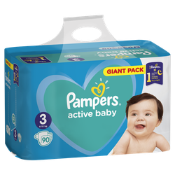 Pampers Подгузники Giant Pack 3, 6-10 кг, 90 шт