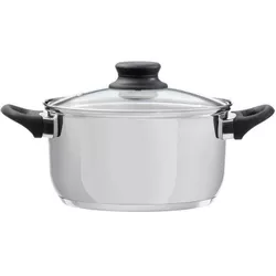 купить Кастрюля Ambition 60839 Domotti, Lima, 22cm, 4.7L Stainless Steel, Tempered Glass в Кишинёве 