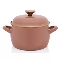 cumpără Cratiță Metalac 57055 Cratita emailata Mocha Mousse 18cm, 3.1L, capac din metal în Chișinău 