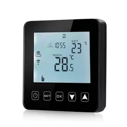 купить Термостат Lianat 6302 pardoseala HY08WW-2 RADIO negru в Кишинёве 
