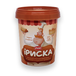IRISKA™ 600 g. Produs lactat, 8,5% (gâleaț de plastic)