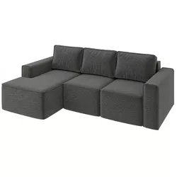 купить Диван Sofyno HUGO canapea de colț extensibilă R (Viva 16 Gri inchis) в Кишинёве 