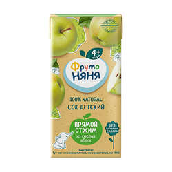 Suc FrutoNyanya din mere, stoarcere directă, 200ml