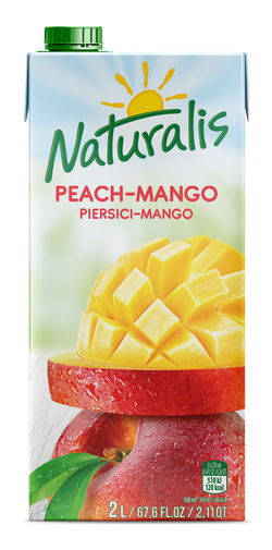 Naturalis напиток персик-манго 2 Л