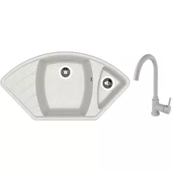 купить Мойка кухонная со смесителем Dr.Gans Gabi + SanDonna F 7073 gri в Кишинёве 