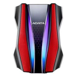 2.0TB (USB3.2) 2.5" ADATA HD770G RGB IP68 Rugged, Water/Shock/Dustproof, Red (AHD770G-2TU32G1-CRD)